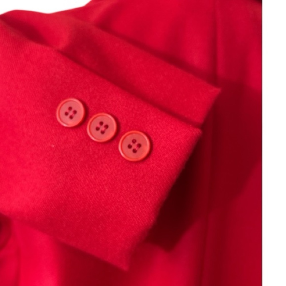 Vintage Pendleton Red Virgin Wool Skirt Suit Set Woolmark Size 10 - Picture 6 of 10